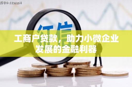 广河工商户贷款，助力小微企业发展的金融利器