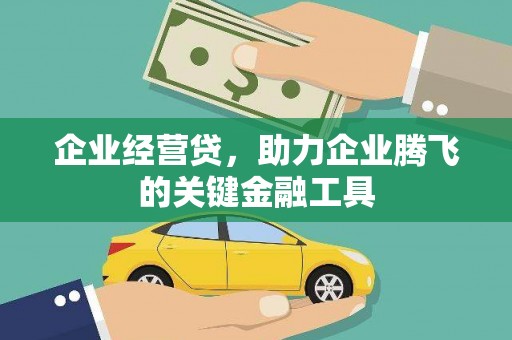 广河企业经营贷，助力企业腾飞的关键金融工具