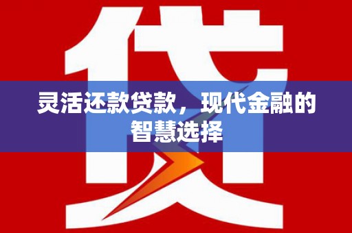 广河灵活还款贷款，现代金融的智慧选择