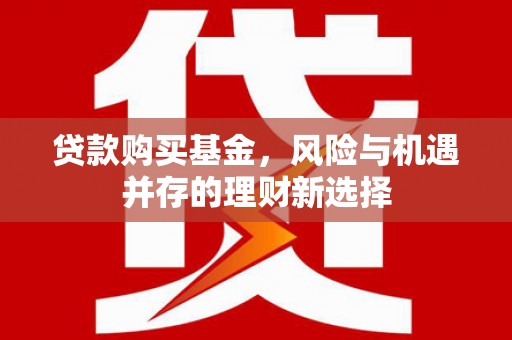 广河贷款购买基金，风险与机遇并存的理财新选择