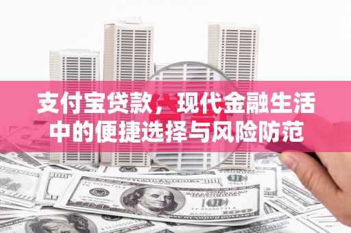 广河支付宝贷款，现代金融生活中的便捷选择与风险防范