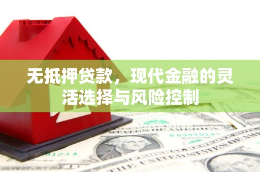 广河无抵押贷款，现代金融的灵活选择与风险控制