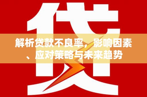 广河解析贷款不良率，影响因素、应对策略与未来趋势