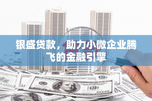 广河银盛贷款，助力小微企业腾飞的金融引擎