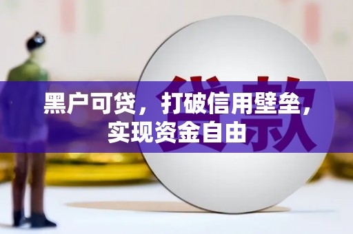 广河黑户可贷，打破信用壁垒，实现资金自由