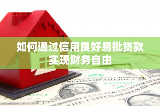 广河如何通过信用良好易批贷款实现财务自由