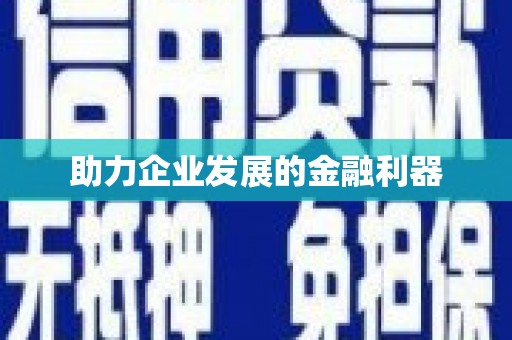 广河助力企业发展的金融利器