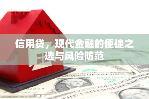 广河信用贷，现代金融的便捷之选与风险防范