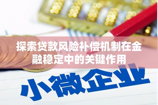 广河探索贷款风险补偿机制在金融稳定中的关键作用
