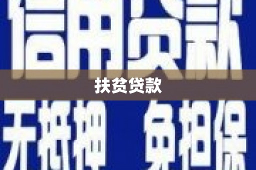 广河扶贫贷款