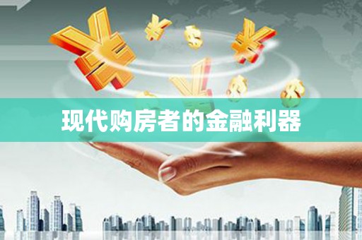 广河现代购房者的金融利器