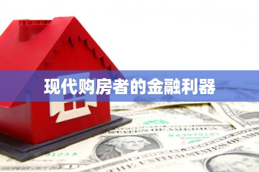 广河现代购房者的金融利器