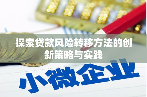 广河探索贷款风险转移方法的创新策略与实践